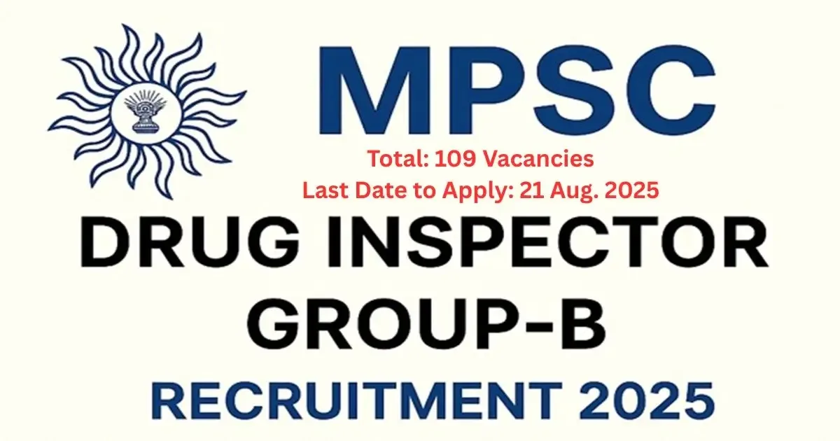 Maharashtra-FDA-Drug-Inspector-Recruitment-2025-–-109-Vacancies-Check-Eligibility-Application-Details