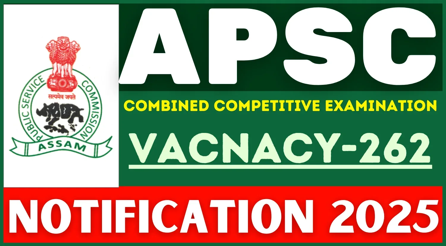 APSC-CCE-Recruitment-2025-Notification-Out-Apply-Online-for-262-Posts