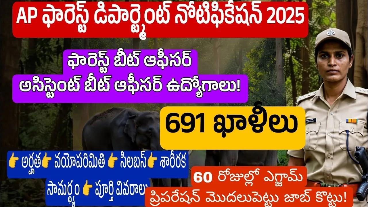 APPSC Forest Beat Officer Notification 2025