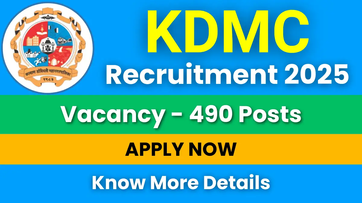 kdmc recruitment 2025 vacancy notification