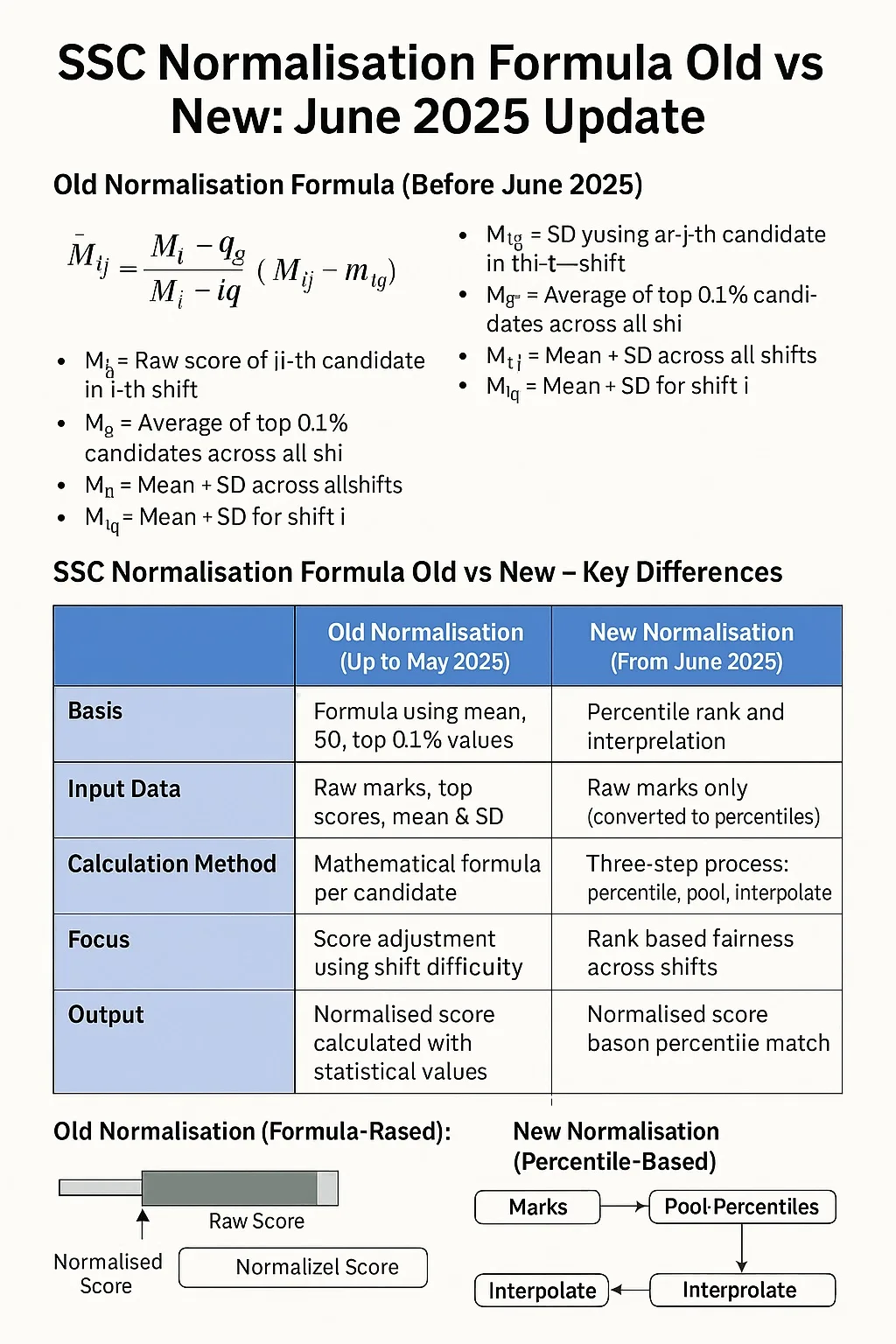ssc normalization formula