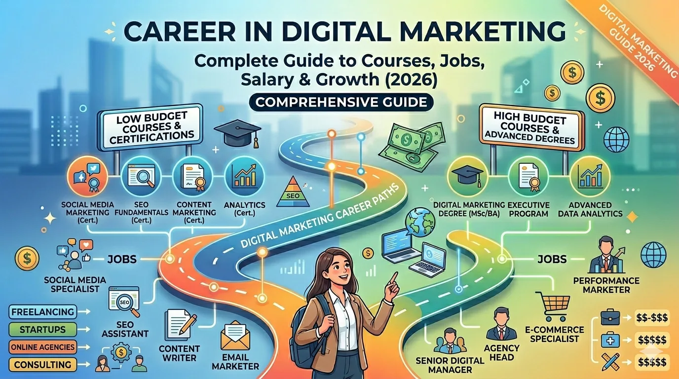 Career in Digital Marketing Complete Guide to Courses, Jobs, Salary & Growth