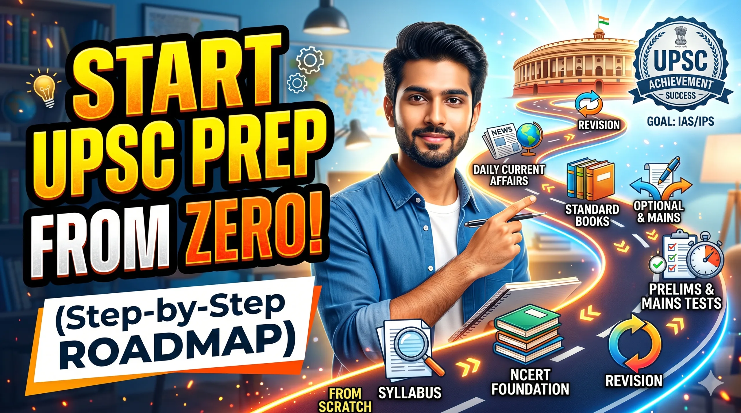 How to Start UPSC Preparation from Scratch (The 2026 Roadmap)