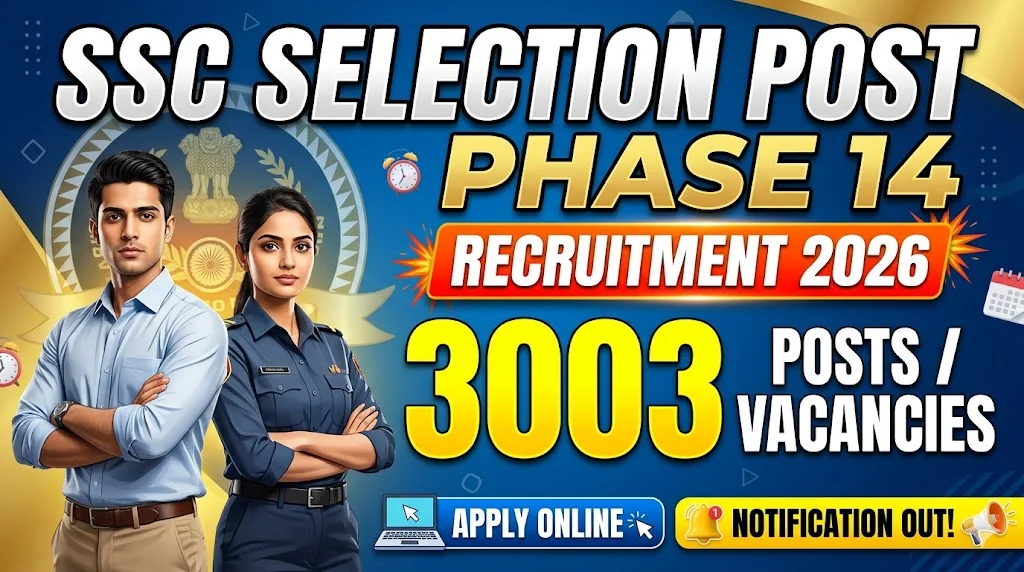 SSC Selection Post Phase 14 Recruitment 2026 Notification